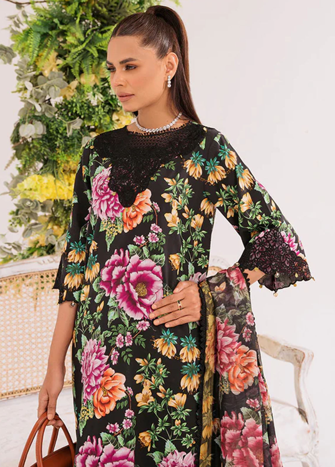 French Garden By Faixa Faixal Unstitched Eid Collection 2023 Dahlia