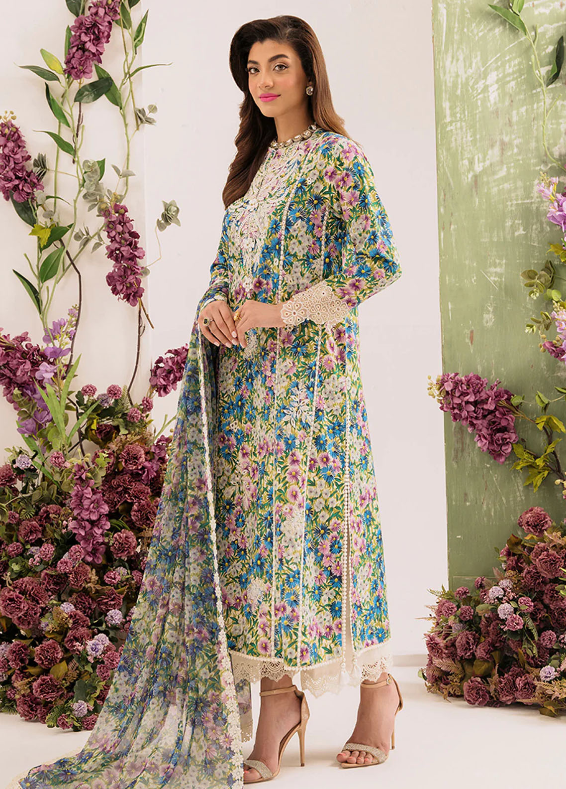 French Garden By Faixa Faixal Unstitched Eid Collection 2023 Iris