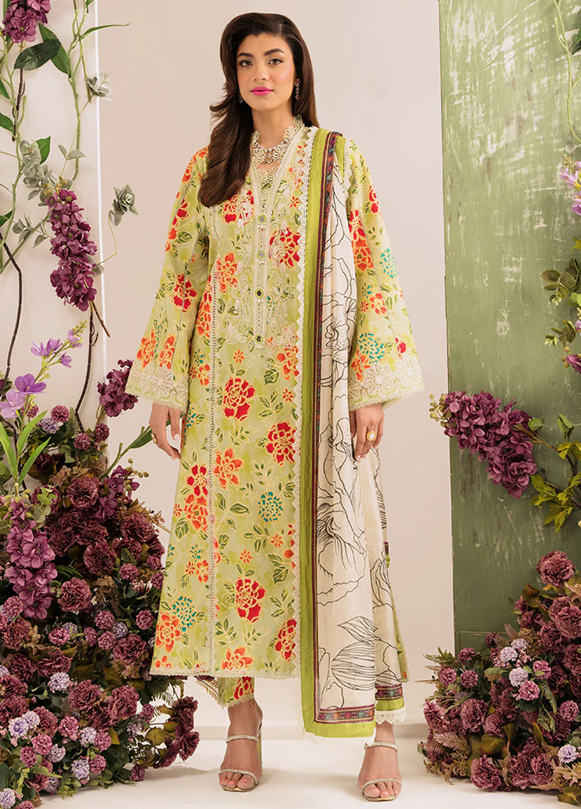 French Garden By Faixa Faixal Unstitched Eid Collection 2023 Freesia