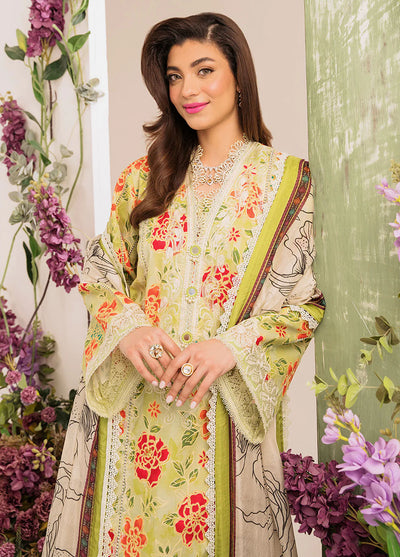 French Garden By Faixa Faixal Unstitched Eid Collection 2023 Freesia