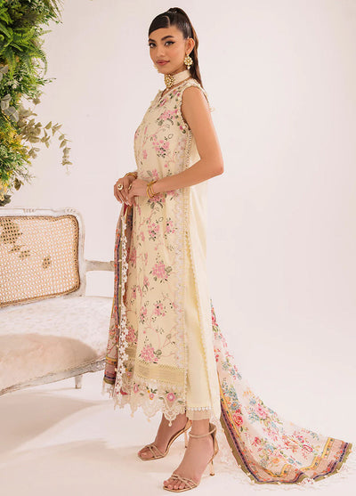 French Garden By Faixa Faixal Unstitched Eid Collection 2023 Summer Sunrise