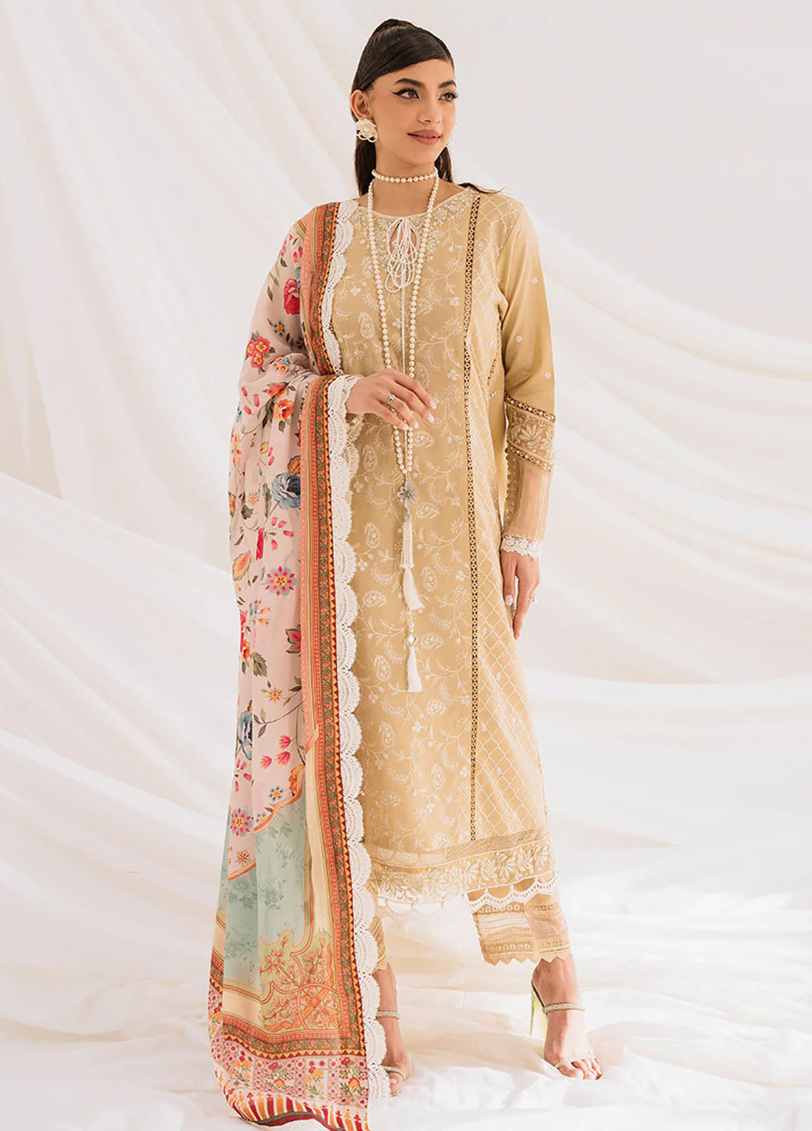 French Garden By Faixa Faixal Unstitched Eid Collection 2023 Cecelia