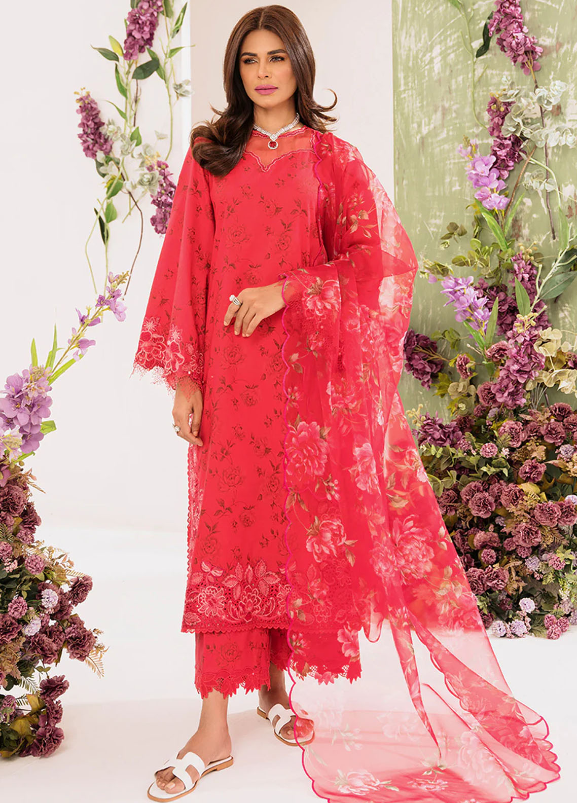 French Garden By Faixa Faixal Unstitched Eid Collection 2023 Lotus
