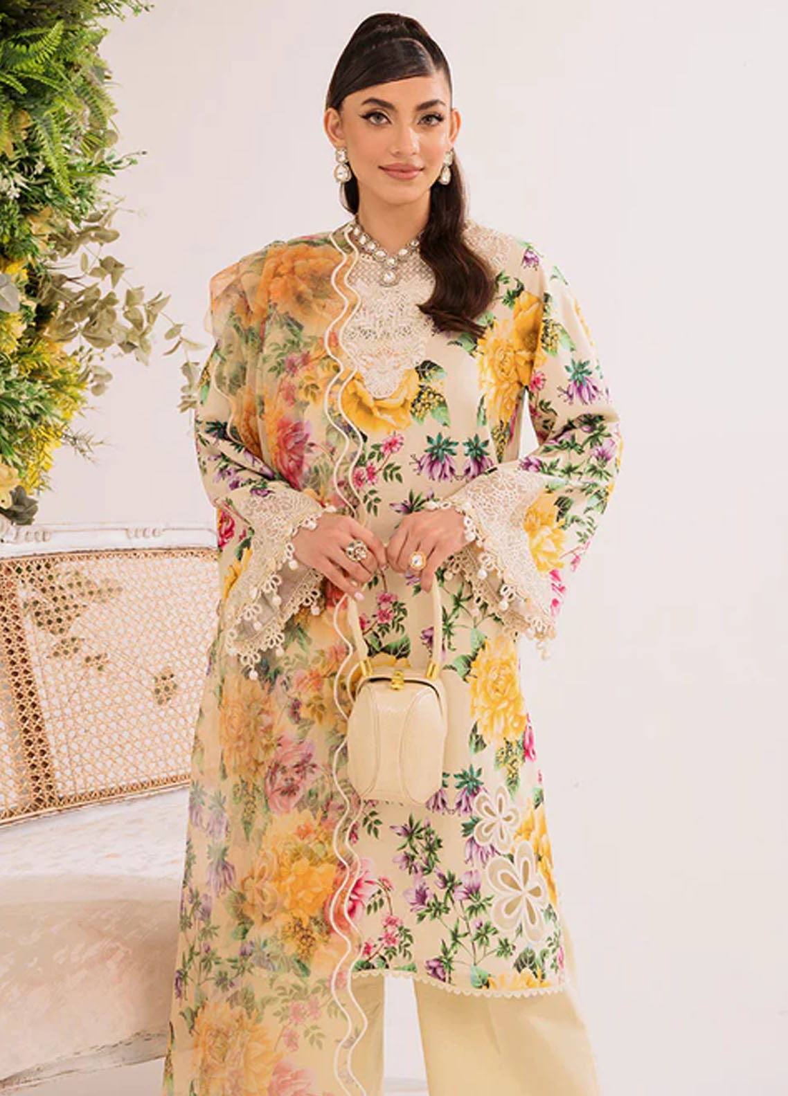 French Garden By Faixa Faixal Unstitched Eid Collection 2023 Jasmine