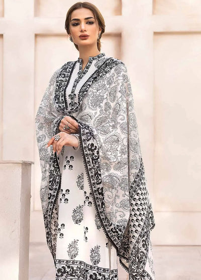 Gul Ahmed Black & White Unstitched Lawn Collection 2023 B-32026