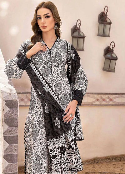 Gul Ahmed Black & White Unstitched Lawn Collection 2023 B-32031