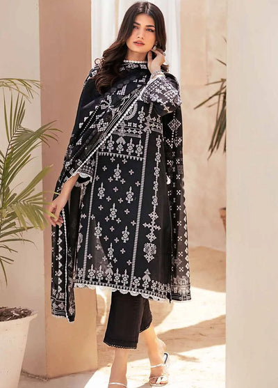 Gul Ahmed Black & White Unstitched Lawn Collection 2023 B-32038