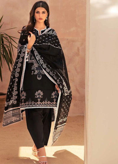 Gul Ahmed Black & White Unstitched Lawn Collection 2023 B-32039