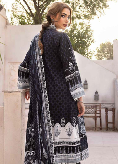 Gul Ahmed Black & White Unstitched Lawn Collection 2023 B-32024