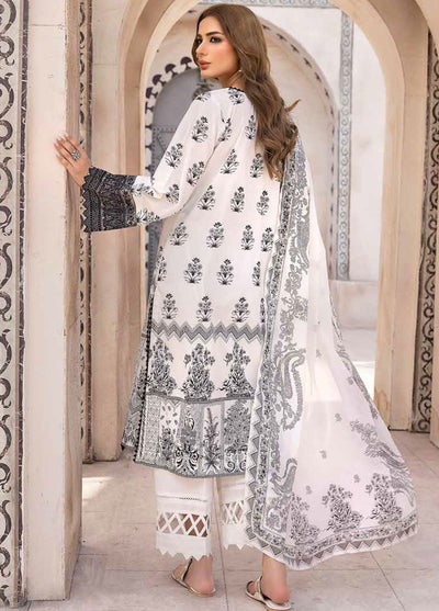 Gul Ahmed Black & White Unstitched Lawn Collection 2023 B-32034