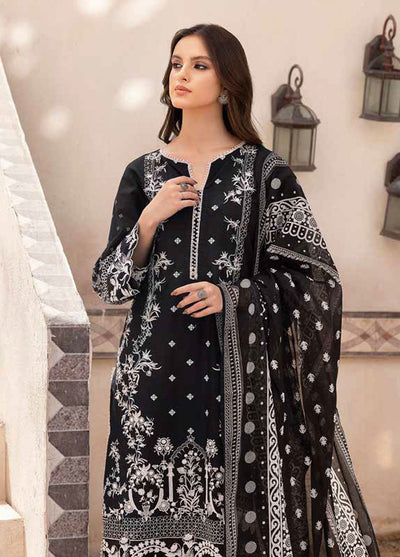 Gul Ahmed Black & White Unstitched Lawn Collection 2023 B-32036