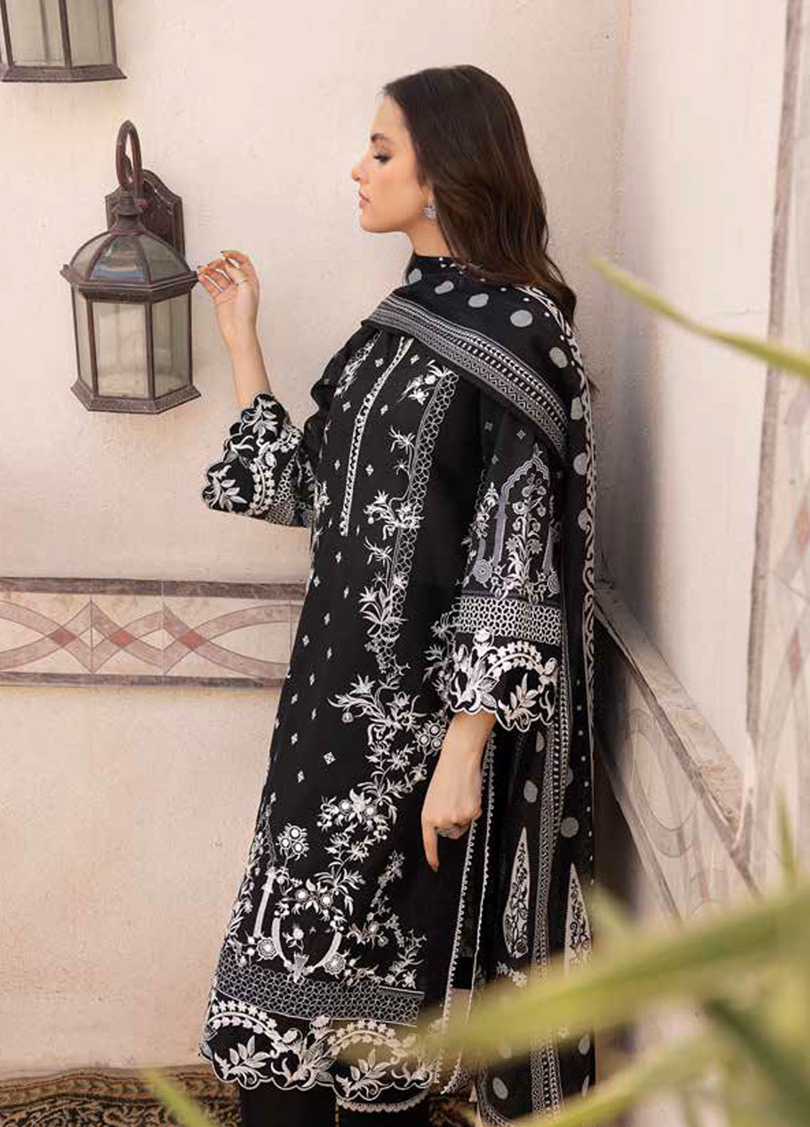 Gul Ahmed Black & White Unstitched Lawn Collection 2023 B-32036