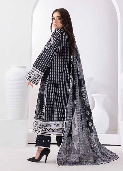 Gul Ahmed Black & White Unstitched Lawn Collection 2023 MJ-32062