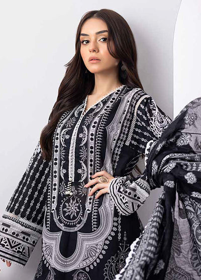 Gul Ahmed Black & White Unstitched Lawn Collection 2023 MJ-32062