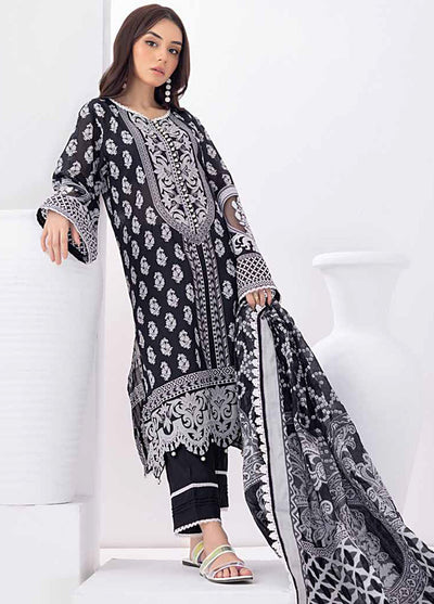 Gul Ahmed Black & White Unstitched Lawn Collection 2023 MJ-32061