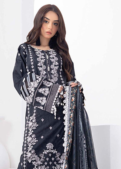 Gul Ahmed Black & White Unstitched Lawn Collection 2023 SSM-32034