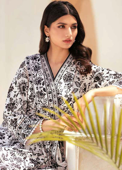 Gul Ahmed Black & White Unstitched Lawn Collection 2023 BT-32003