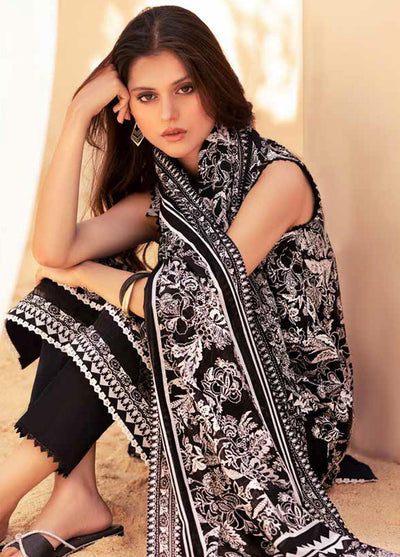 Gul Ahmed Black & White Unstitched Lawn Collection 2023 BT-32004