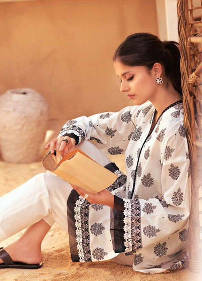 Gul Ahmed Black & White Unstitched Lawn Collection 2023 BT-32006