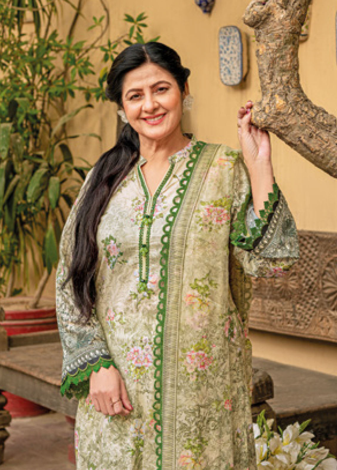 Gul Ahmed Mother Lawn Summer Collection 2023 BM-32001