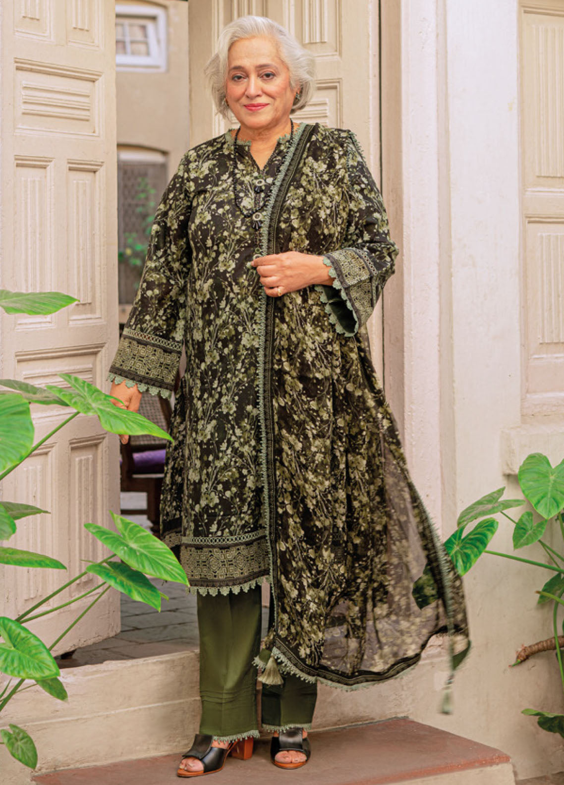 Gul Ahmed Mother Lawn Summer Collection 2023 BM-32003