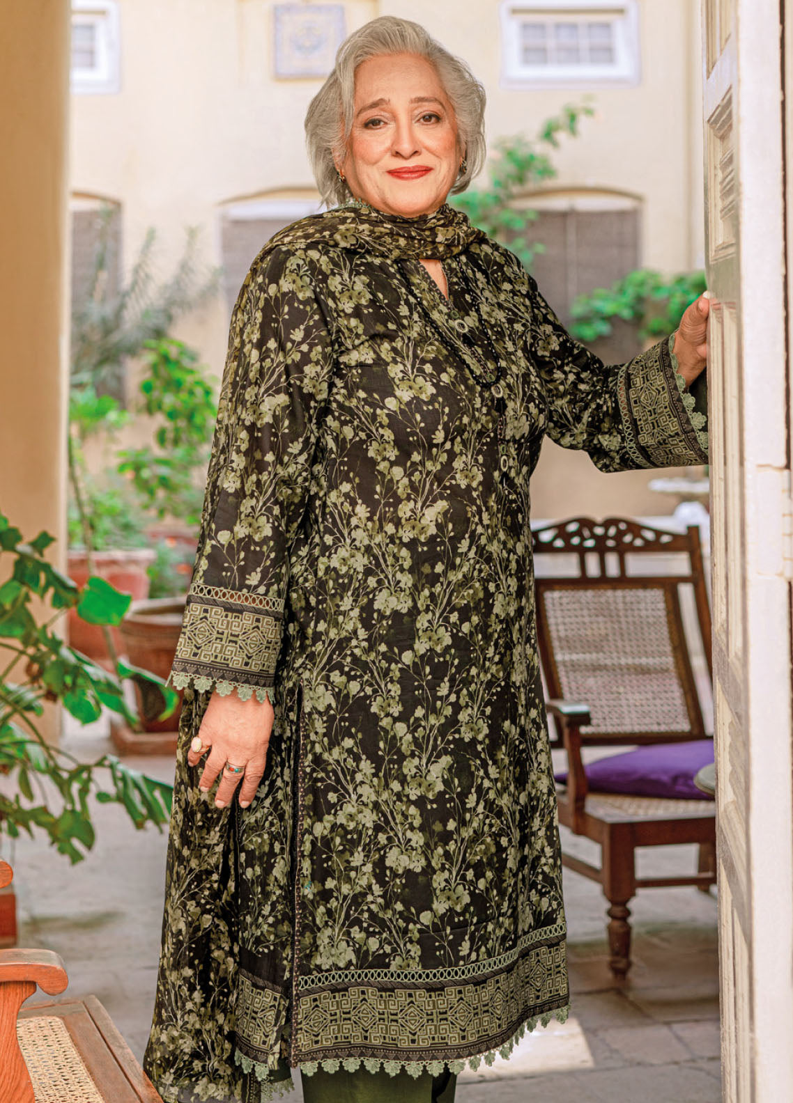 Gul Ahmed Mother Lawn Summer Collection 2023 BM-32003