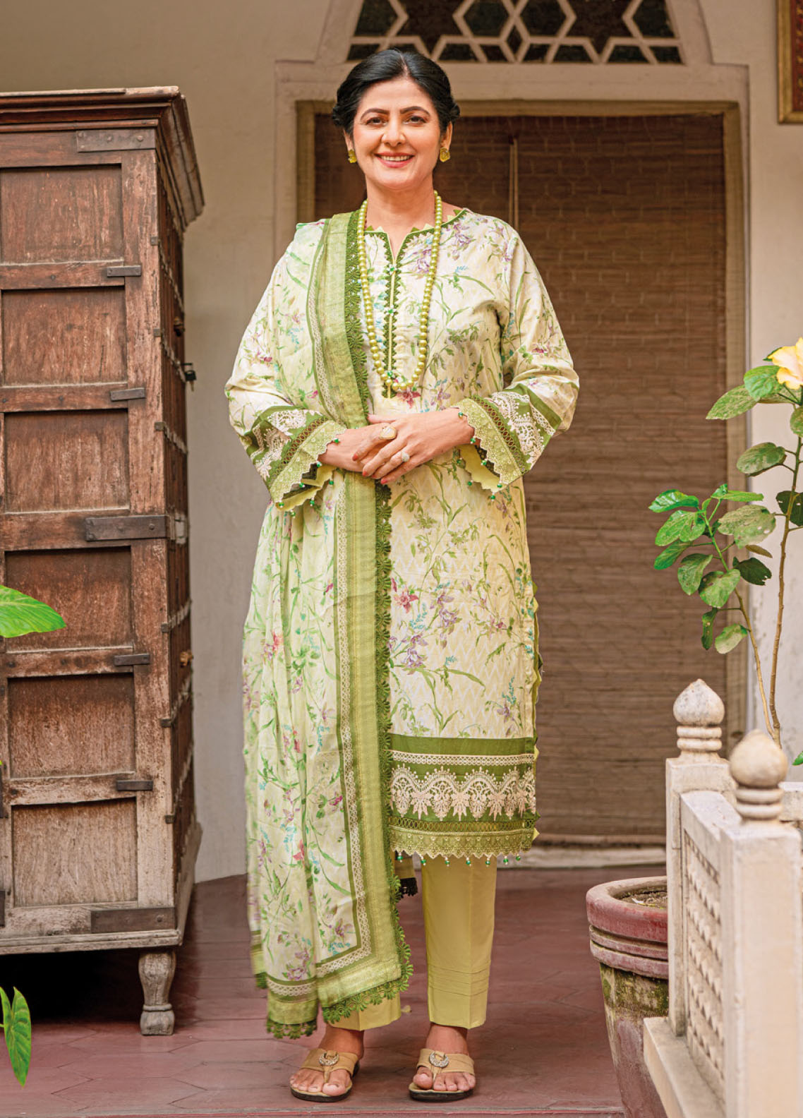 Gul Ahmed Mother Lawn Summer Collection 2023 BM-32004