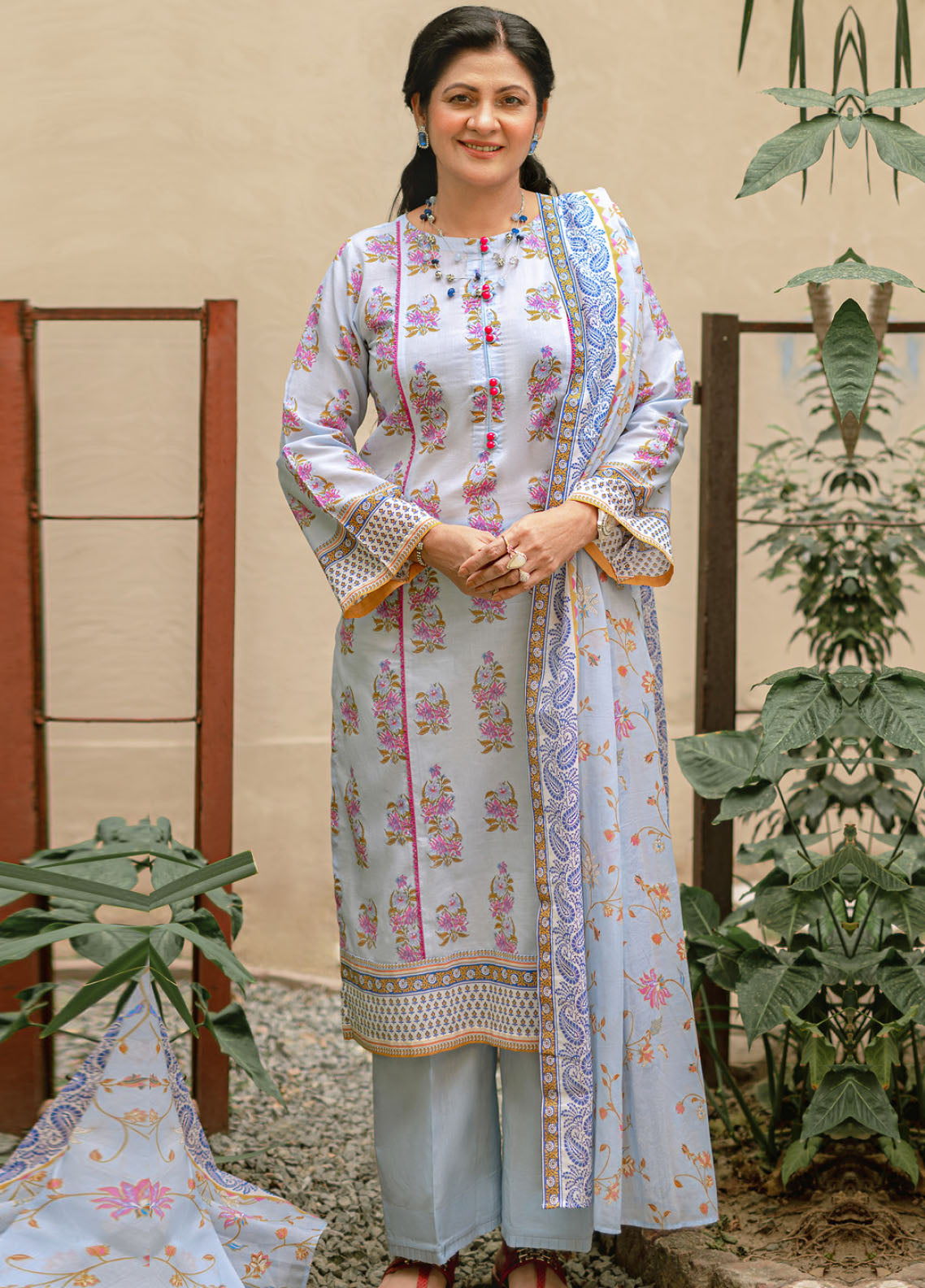 Gul Ahmed Mother Lawn Summer Collection 2023 CL-22237A