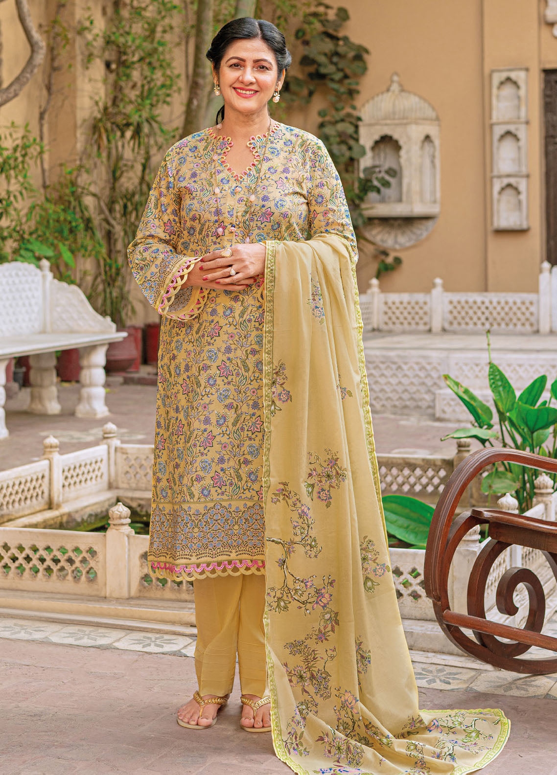 Gul Ahmed Mother Lawn Summer Collection 2023 CL-32007A