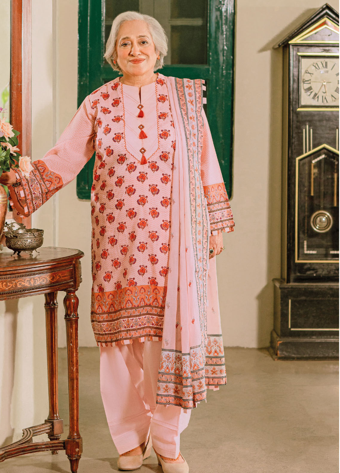 Gul Ahmed Mother Lawn Summer Collection 2023 CL-32077B
