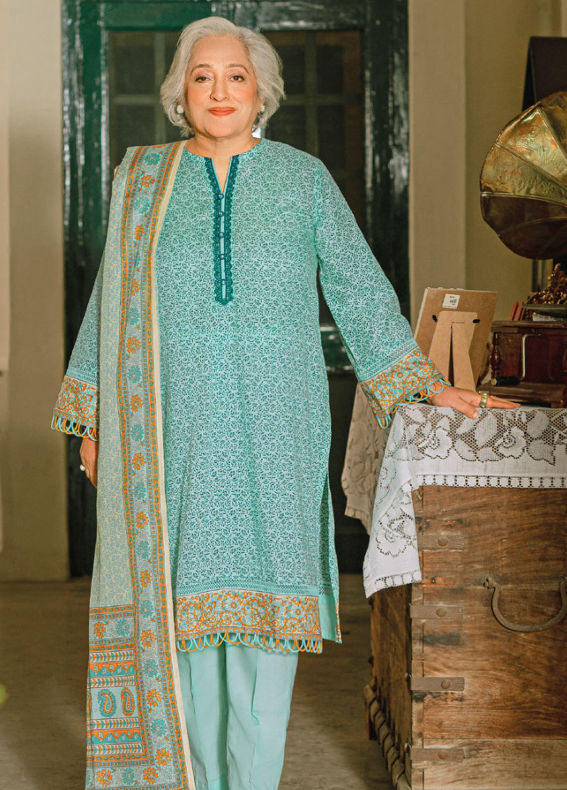 Gul Ahmed Mother Lawn Summer Collection 2023 CL-32079B