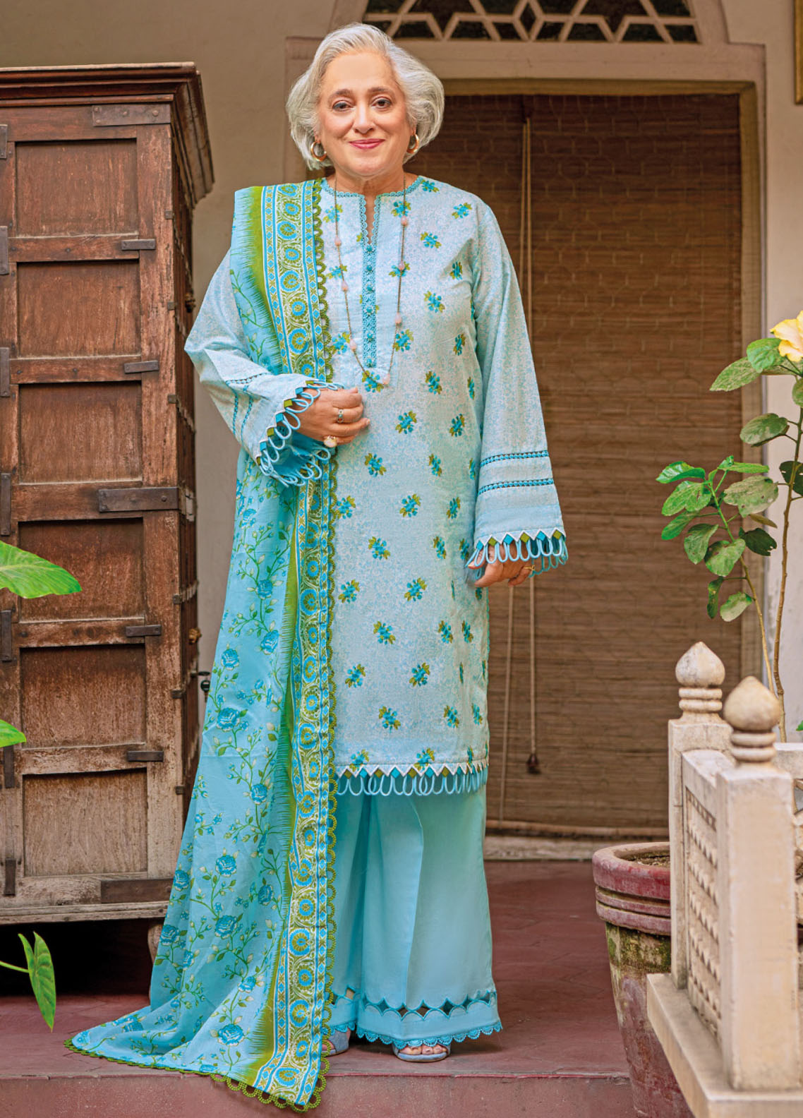 Gul Ahmed Mother Lawn Summer Collection 2023 CL-32171