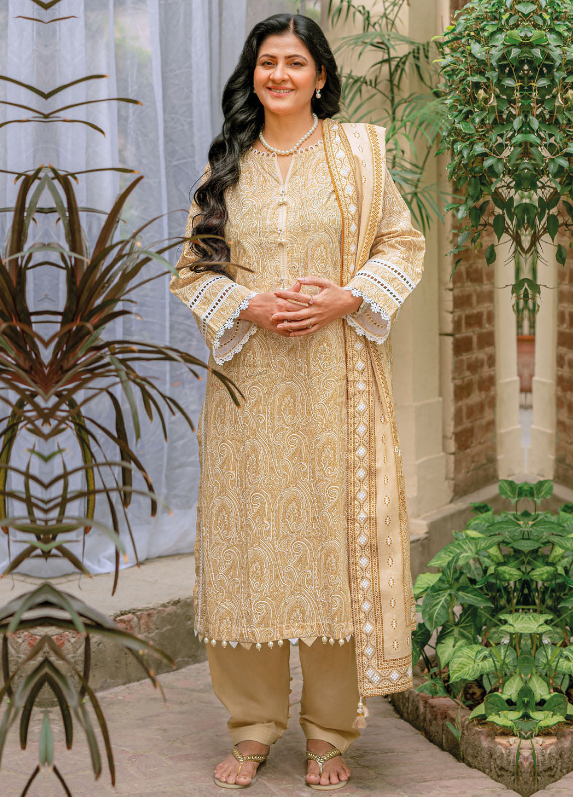 Gul Ahmed Mother Lawn Summer Collection 2023 CL-32182A