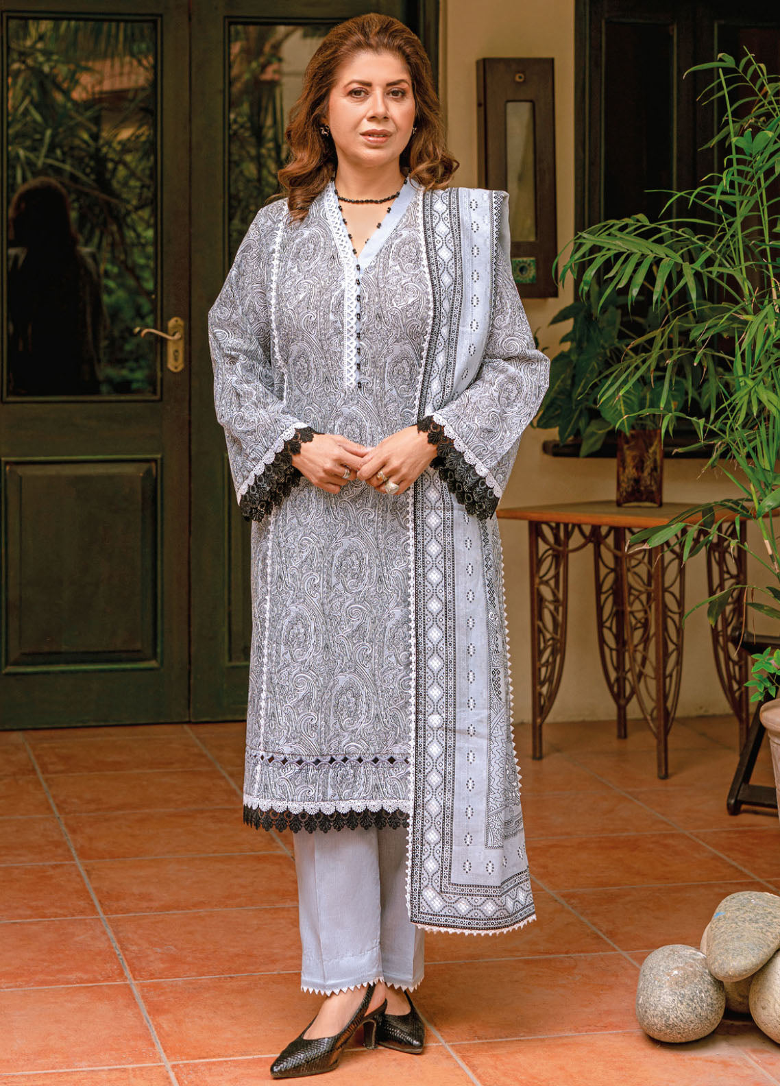 Gul Ahmed Mother Lawn Summer Collection 2023 CL-32182B