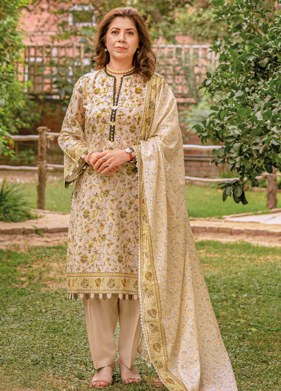 Gul Ahmed Mother Lawn Summer Collection 2023 CL-32266A