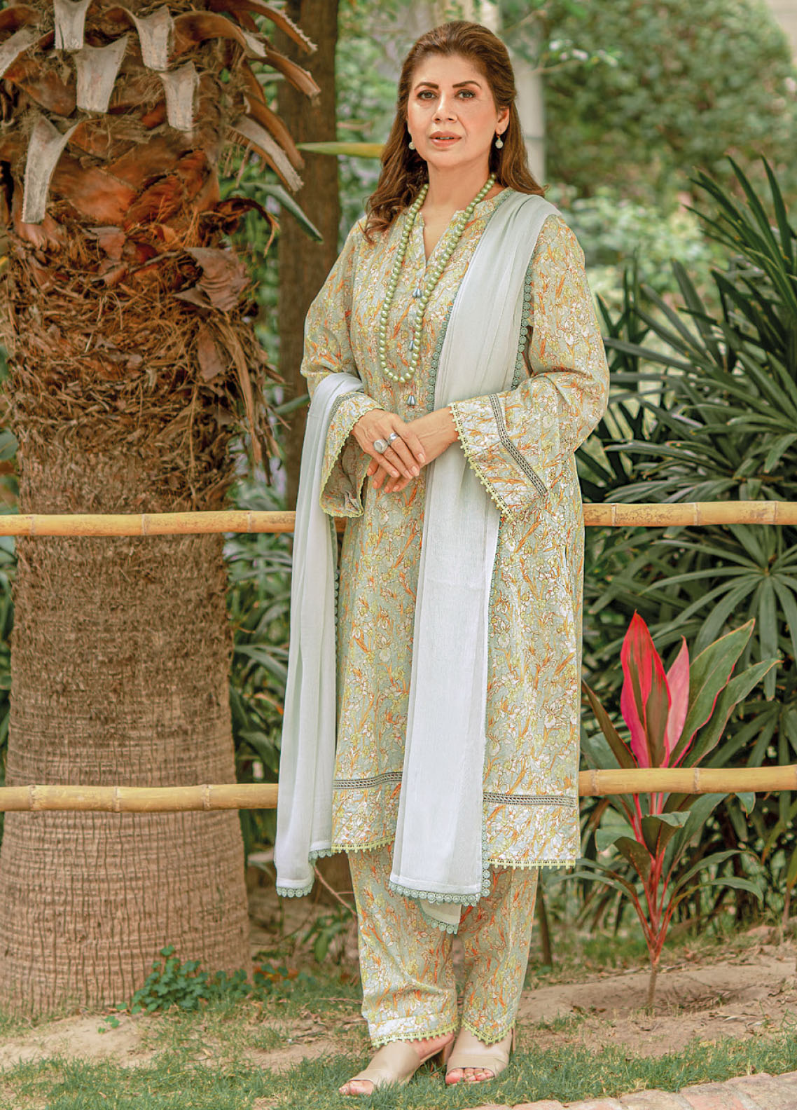 Gul Ahmed Mother Lawn Summer Collection 2023 SL-32028