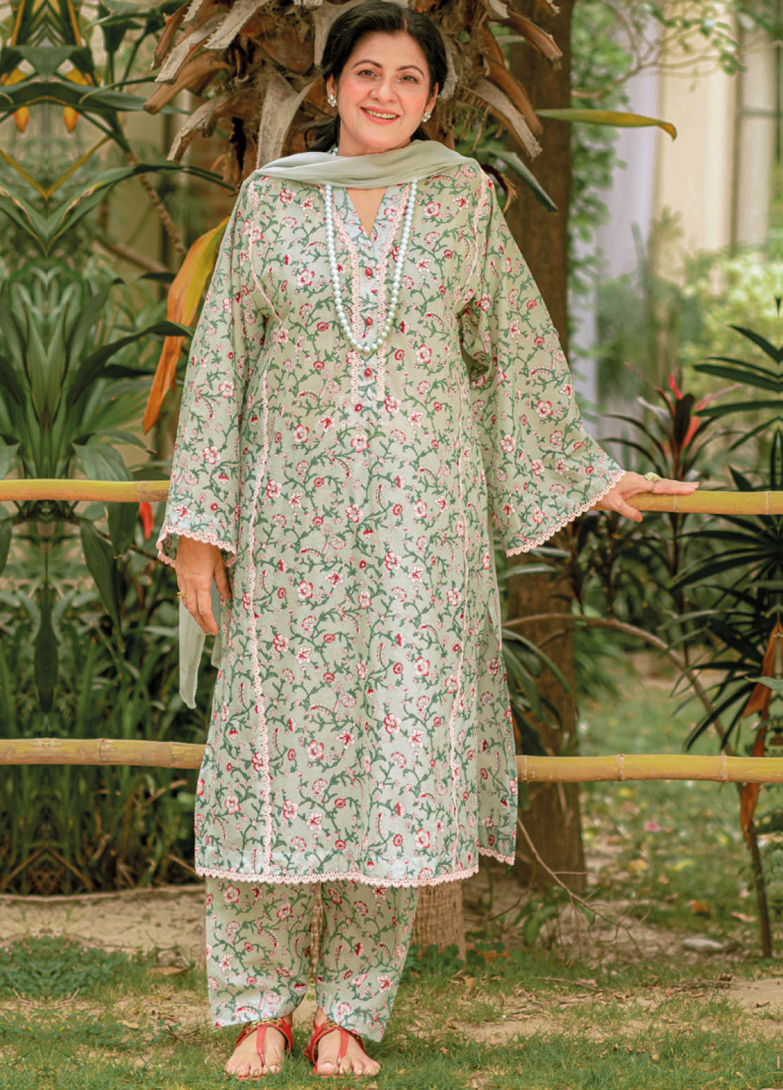 Gul Ahmed Mother Lawn Summer Collection 2023 SL-32030
