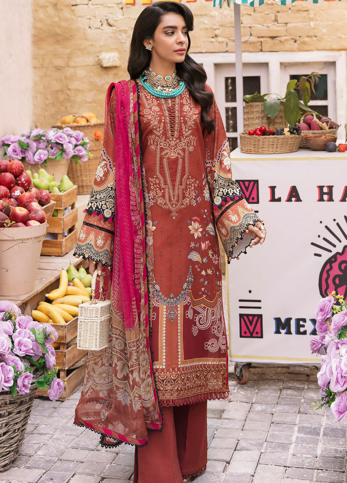 Gulaal Unstitched Lawn Collection 2023 Vol-2 D-03 Valeria