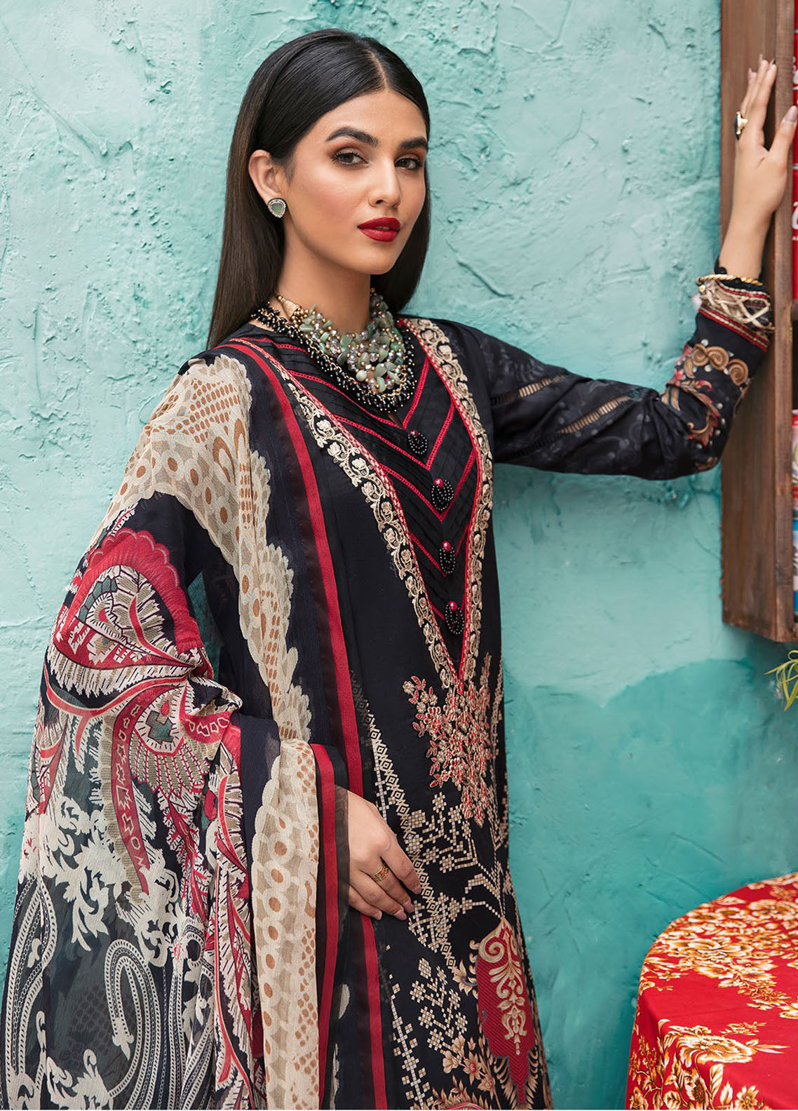 Gulaal Unstitched Lawn Collection 2023 Vol-2 D-08 Evita