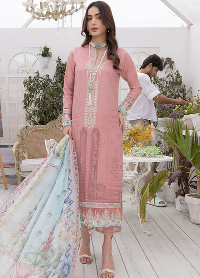 Hazel By Izel Unstitched Luxury Lawn Collection 2023 HLLC-05 Hibiscus