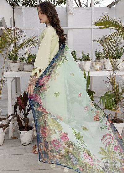 Hazel By Izel Unstitched Luxury Lawn Collection 2023 HLLC-08 Laurel