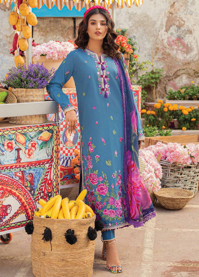 Hemline by Mushq Embroidered Lawn Suits Unstitched 3 Piece MQ23HMS HML23-1A MILANA - Spring / Summer Collection