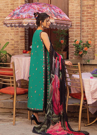 Hemline by Mushq Embroidered Lawn Suits Unstitched 3 Piece MQ23HMS HML23-1B RINA - Spring / Summer Collection