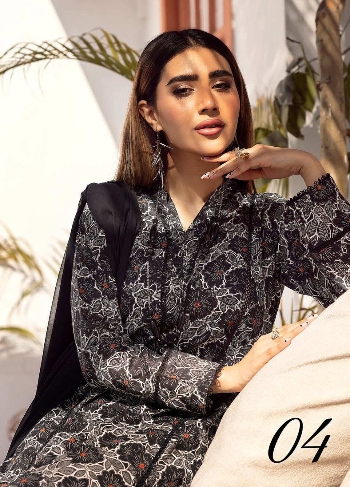 Husn-E-Jahan By Aalaya Unstitched Lawn Collection 2023 D-04