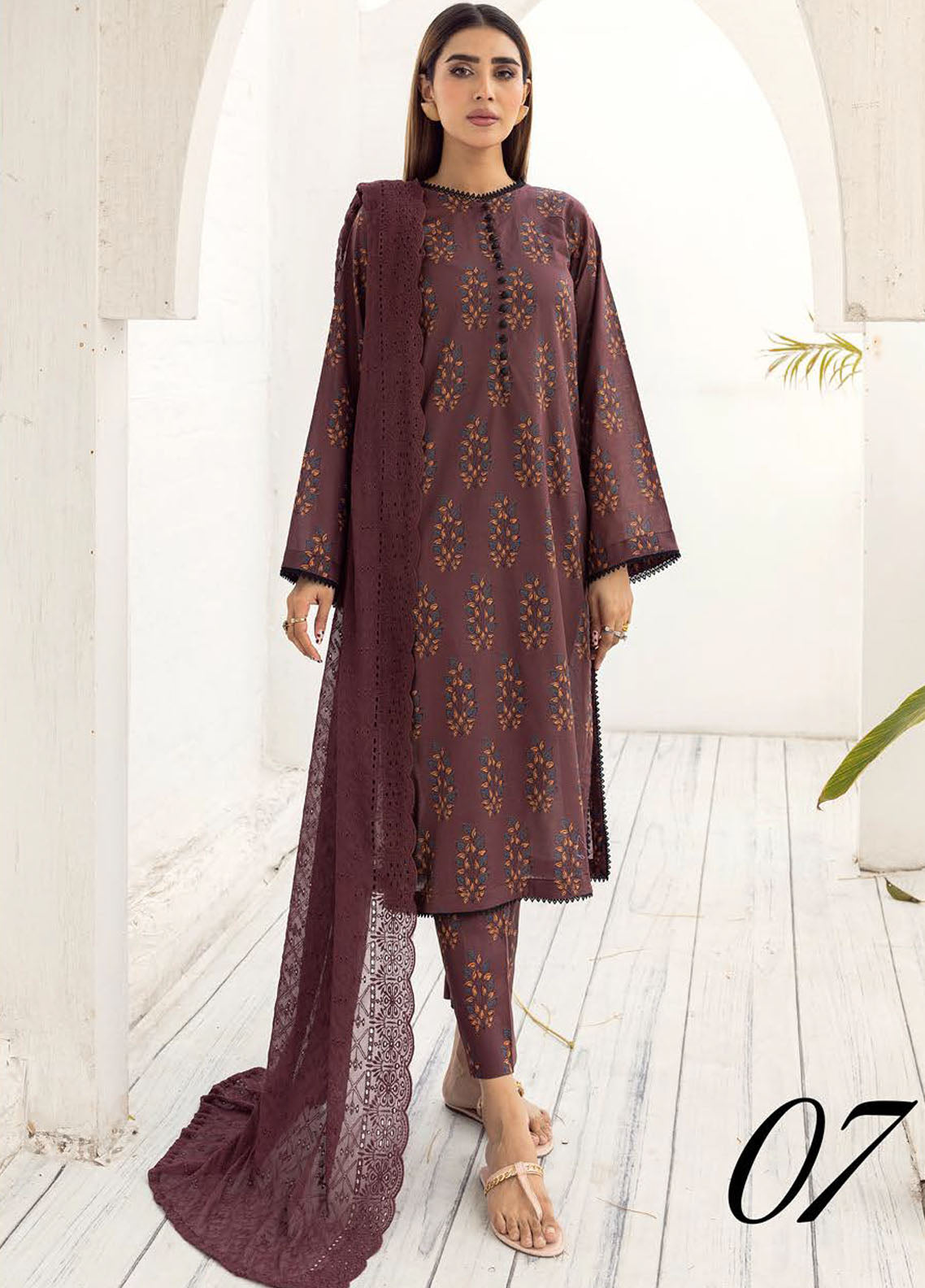 Husn-E-Jahan By Aalaya Unstitched Lawn Collection 2023 D-07