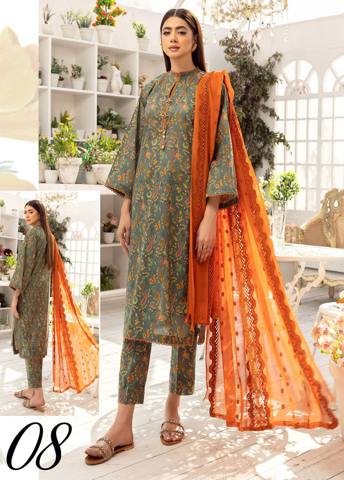 Husn-E-Jahan By Aalaya Unstitched Lawn Collection 2023 D-08