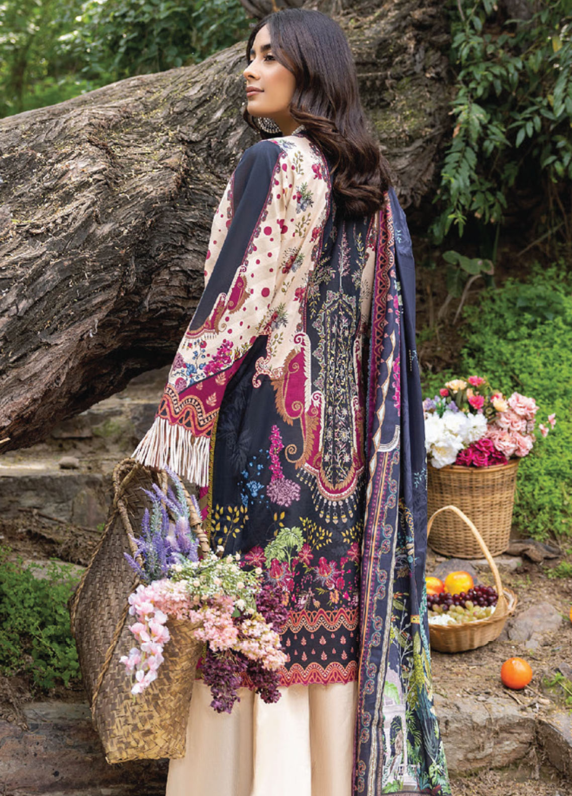 Iris By Humdum Unstitched Lawn Collection 2023 D-04
