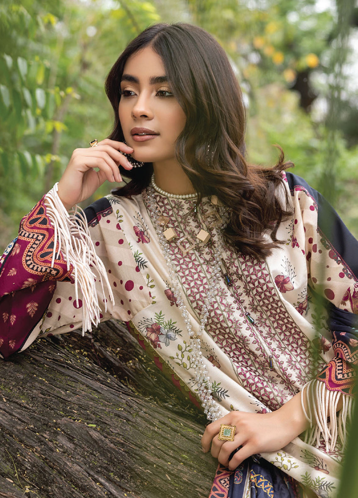 Iris By Humdum Unstitched Lawn Collection 2023 D-04