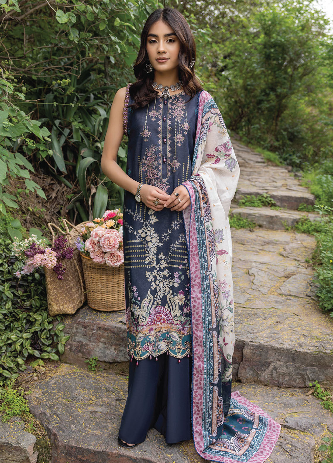 Iris By Humdum Unstitched Lawn Collection 2023 D-10