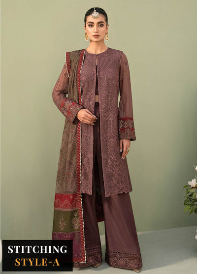 Iznik Embroidered Chiffon Suits Unstitched 3 Piece IZ23C CC 02 Adya - luxury Collection